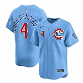 Men's Chicago Cubs #4 Pete Crow-Armstrong Blue 2024-25 2nd Alternate Limited Stitched Jersey Dzhi,baseball caps,new era cap wholesale,wholesale hats